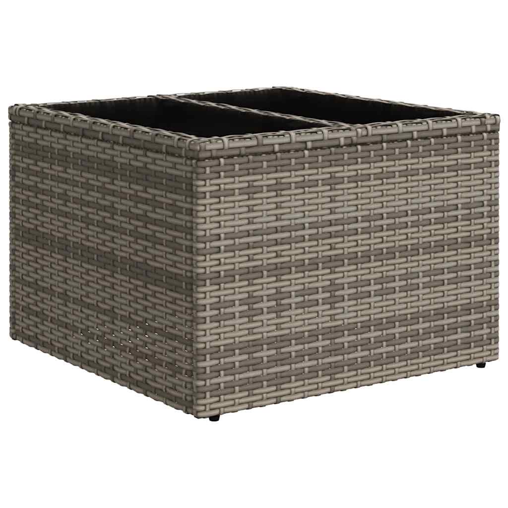 vidaXL Set de muebles de jardín 6 pzas y cojines ratán sintético gris