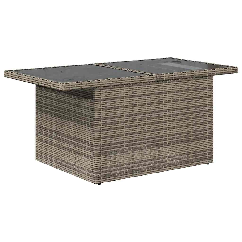 vidaXL Set de muebles de jardín 6 pzas y cojines ratán sintético gris