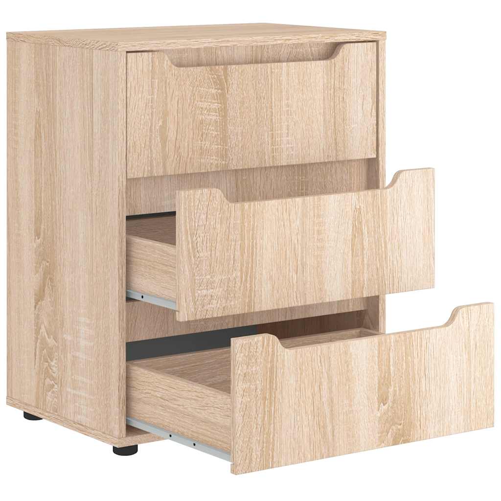 vidaXL Aparador VISNES roble sonoma 60x40x73 cm madera de ingeniería