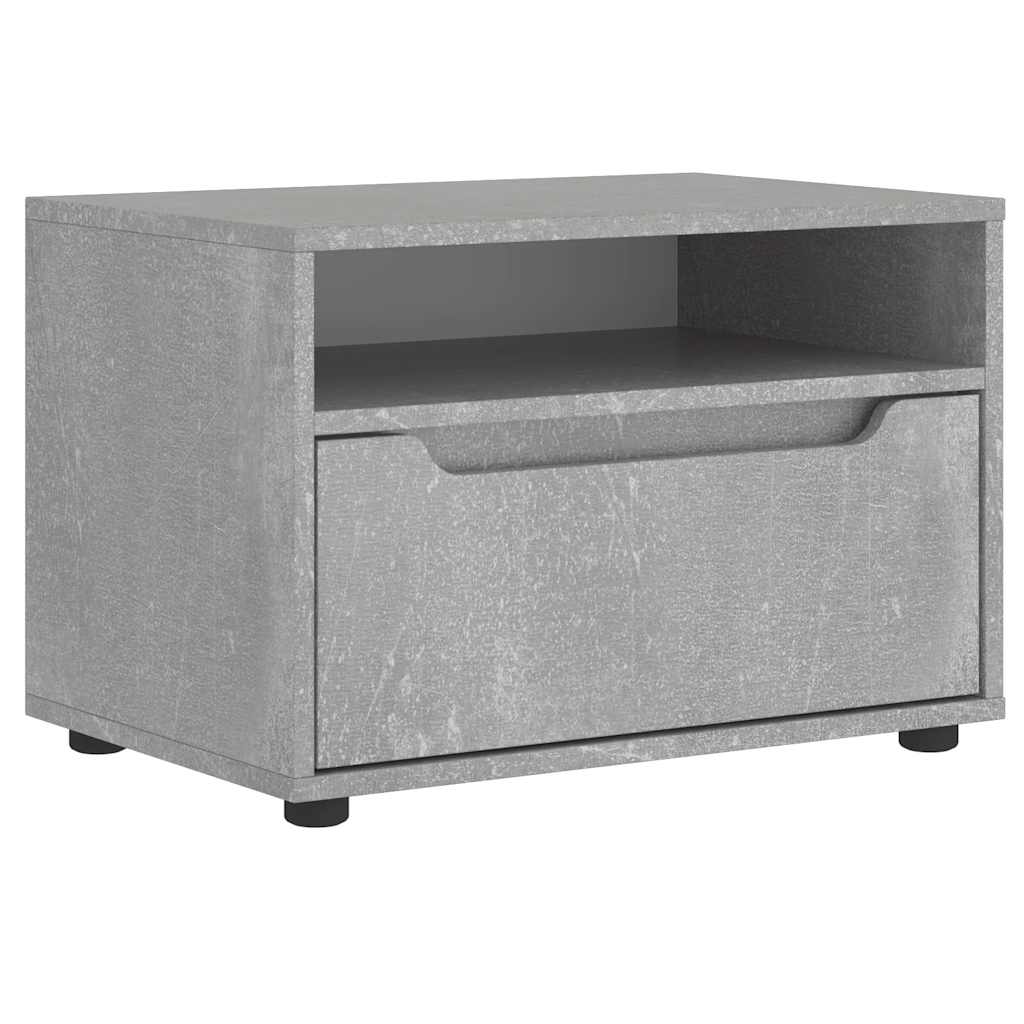 vidaXL Mueble TV VISNES gris hormigón 60x40x38 cm madera ingeniería