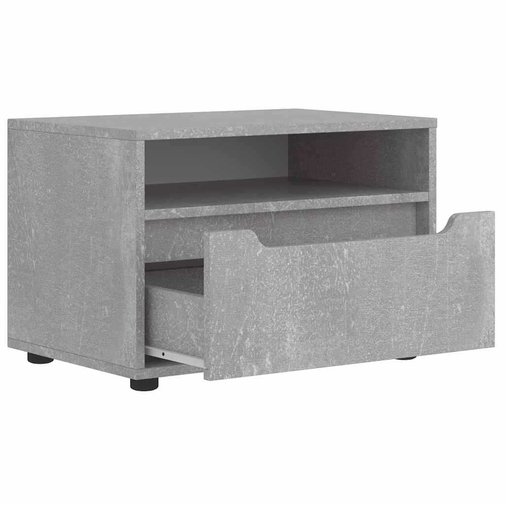 vidaXL Mueble TV VISNES gris hormigón 60x40x38 cm madera ingeniería