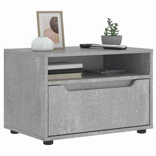 vidaXL Mueble TV VISNES gris hormigón 60x40x38 cm madera ingeniería