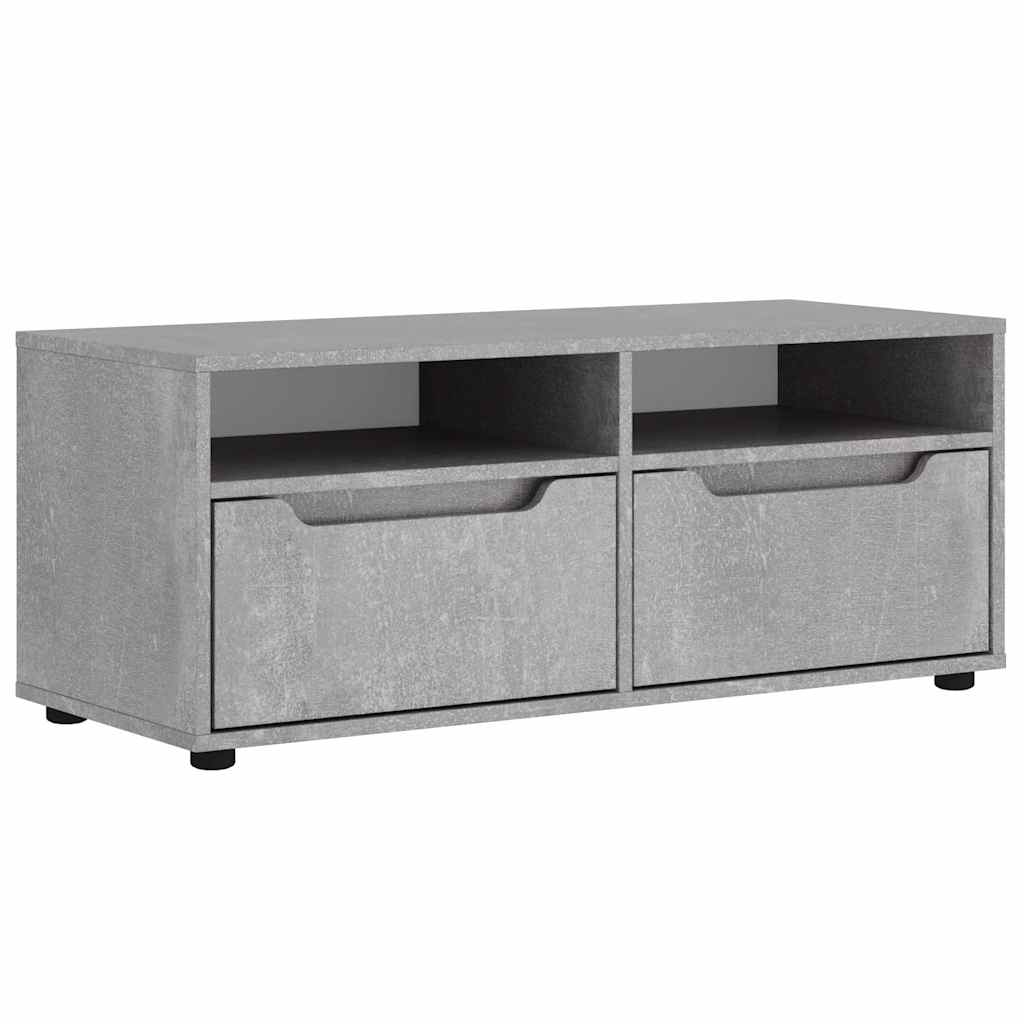 vidaXL Mueble TV VISNES gris hormigón 100x40x38 cm madera ingeniería