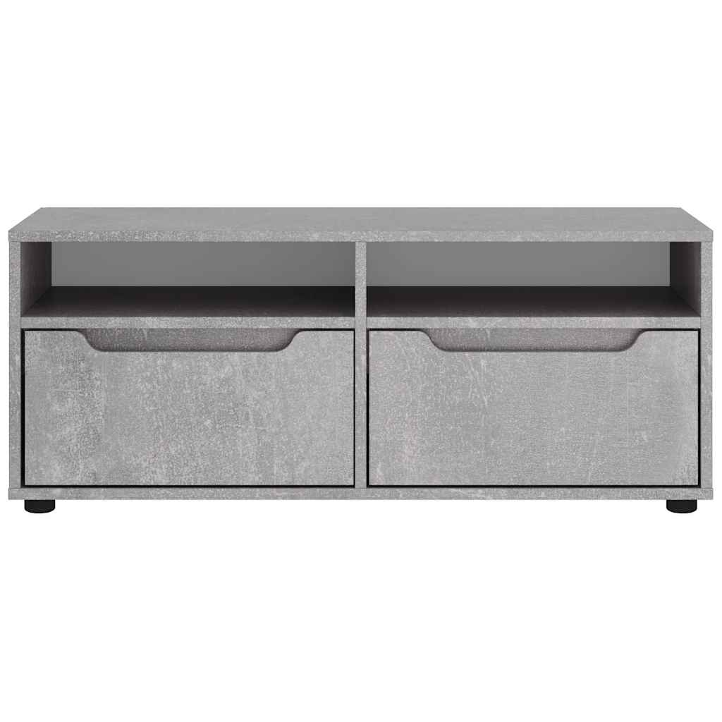 vidaXL Mueble TV VISNES gris hormigón 100x40x38 cm madera ingeniería