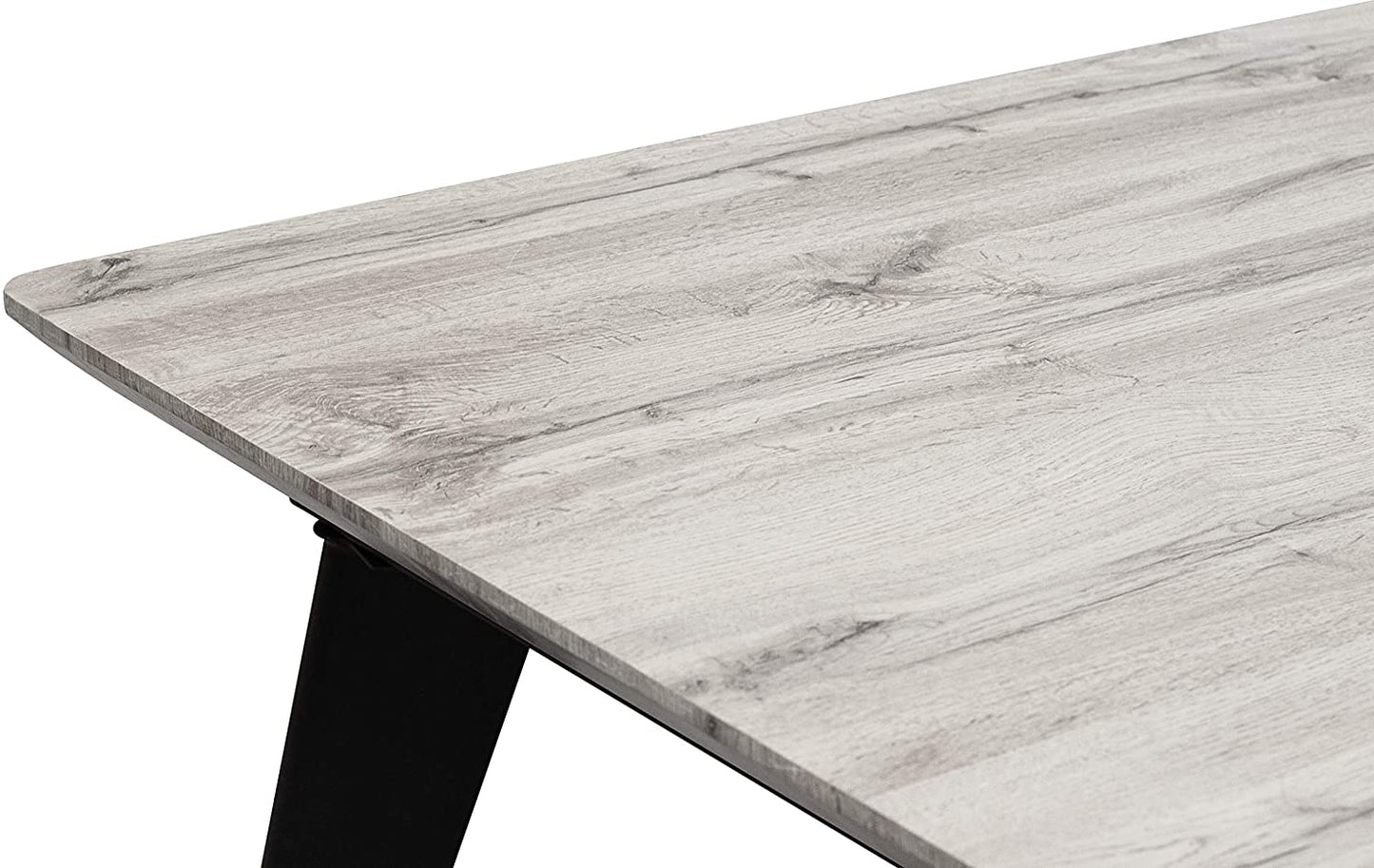 Venprodin  Mesa Fija De Comedor, Mesa De Salón Moderna, (gris Artico)