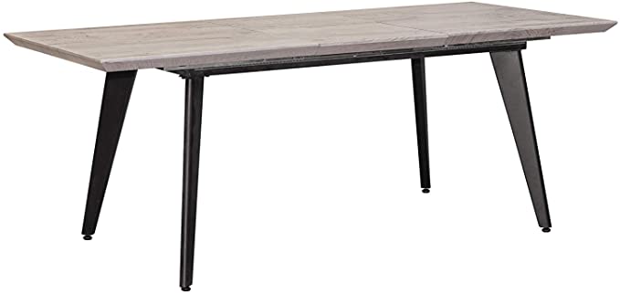 Venprodin  Mesa De Comedor Extensible Moderna (gris Artico)