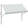 Outsunny Toldo Manual Retráctil 300x175x210-310 cm Toldo para Balcón con Altura Ajustable Manivela y Protección Solar para Terraza Jardín Crema