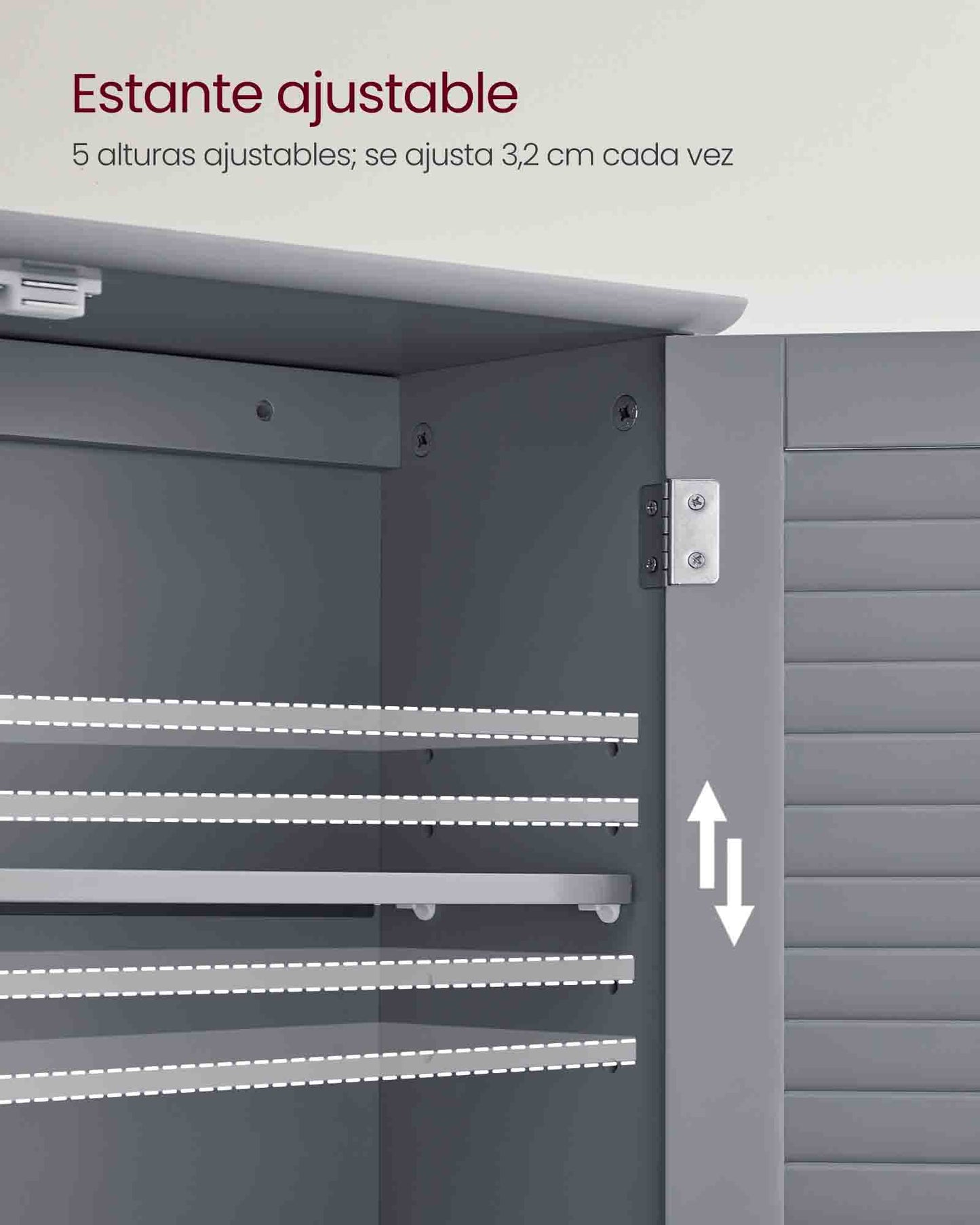 Armario de Pared para Baño 20 x 60 x 70 cm-VASAGLE