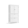 Mueble de Baño con 2 Cajones y 2 Puertas Blanco-VASAGLE