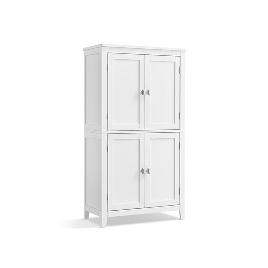 Mueble de Baño con 4 Puertas Blanco-VASAGLE