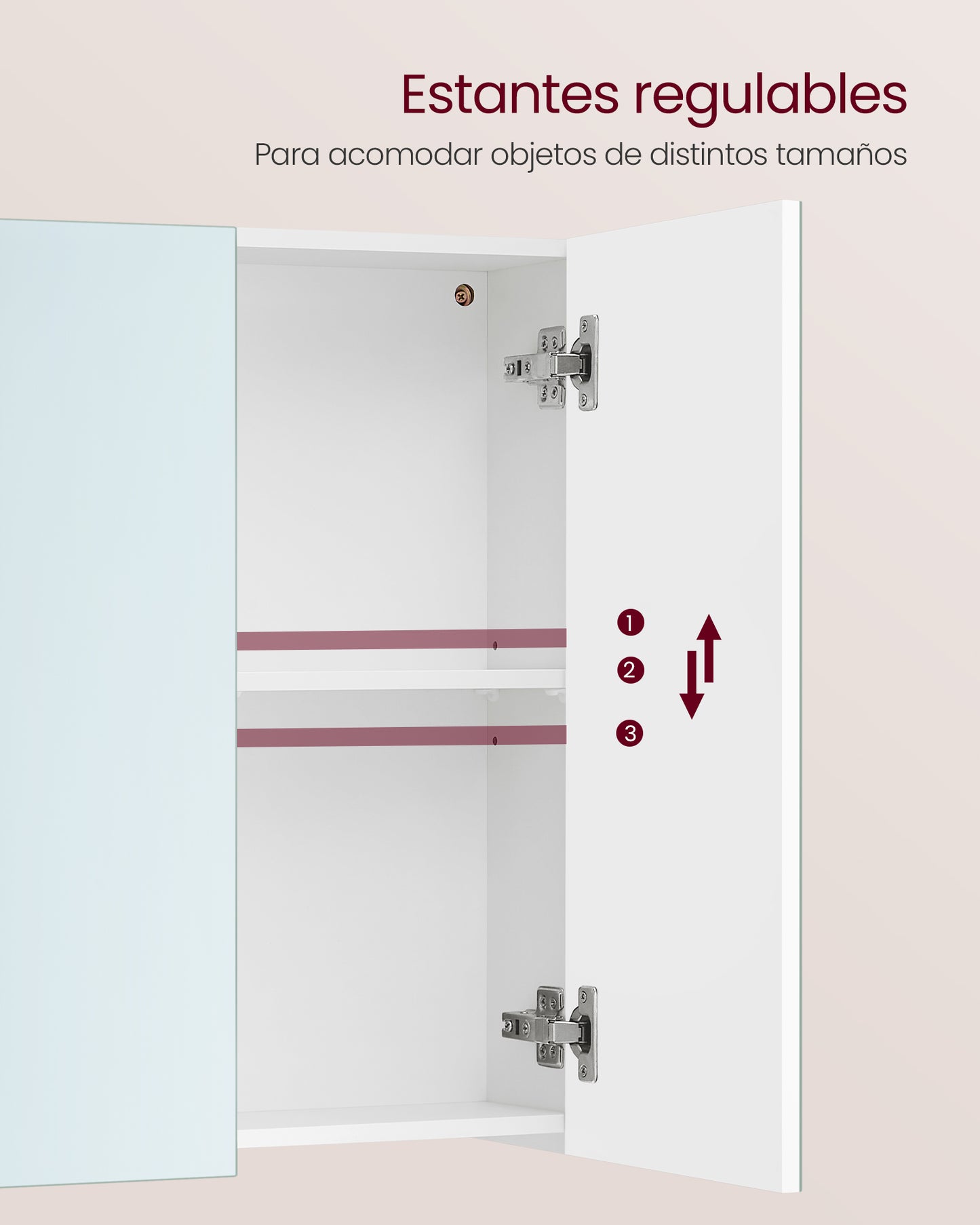 Armario de Pared del Baño 15 x 90 x 60 cm Blanco-VASAGLE