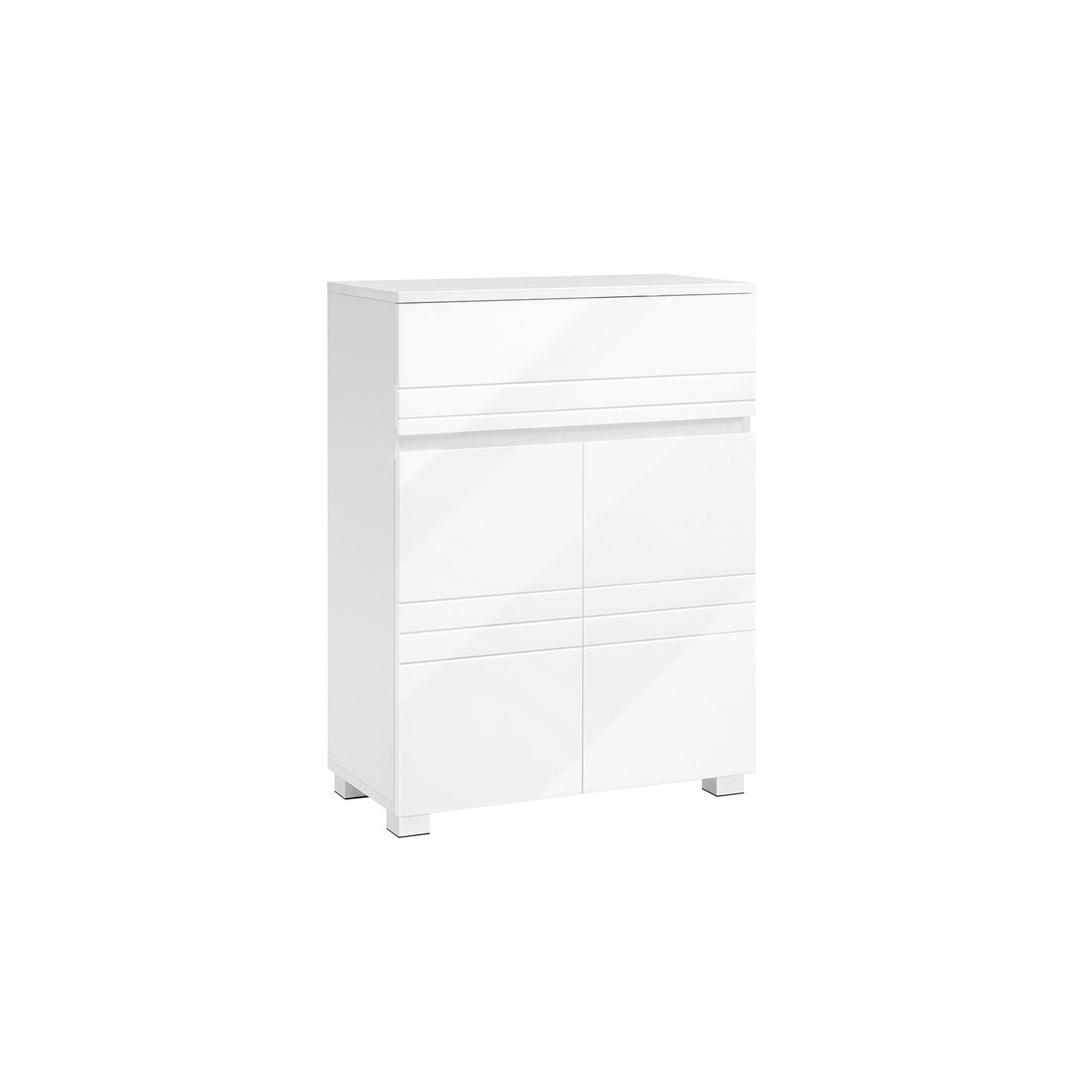 Mueble de Baño 60 x 30 x 80 cm Blanco-VASAGLE