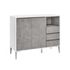 Armario de Almacenaje 40 x 103,5 x 85 cm Gris Cemento-VASAGLE