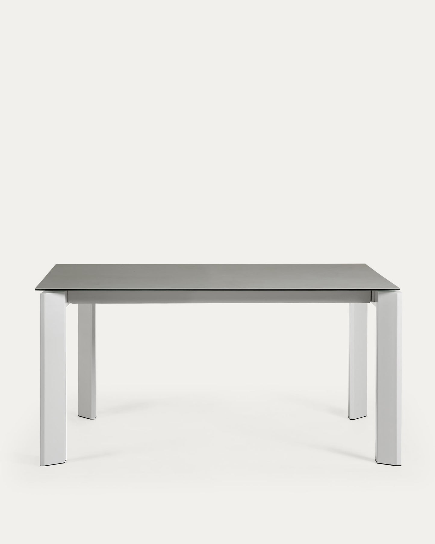 Mesa extensible Axis porcelánico acabado Hydra Plomo patas gris 160 (220) cm