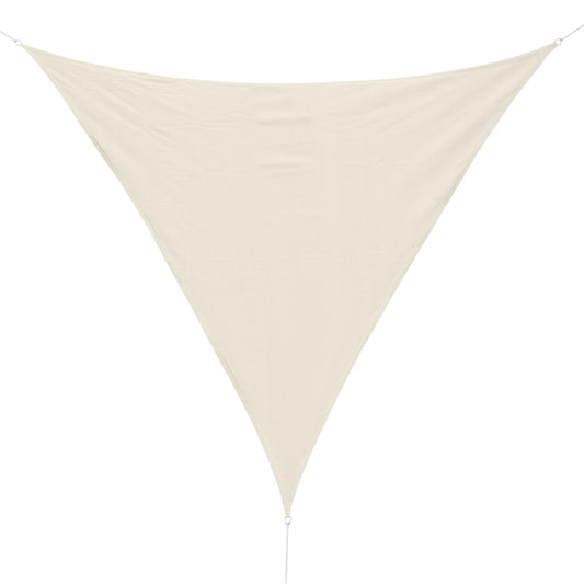 Outsunny - Toldo vela triangulo (varios tamaños y colores), tamaño 3x3x3m, color crema