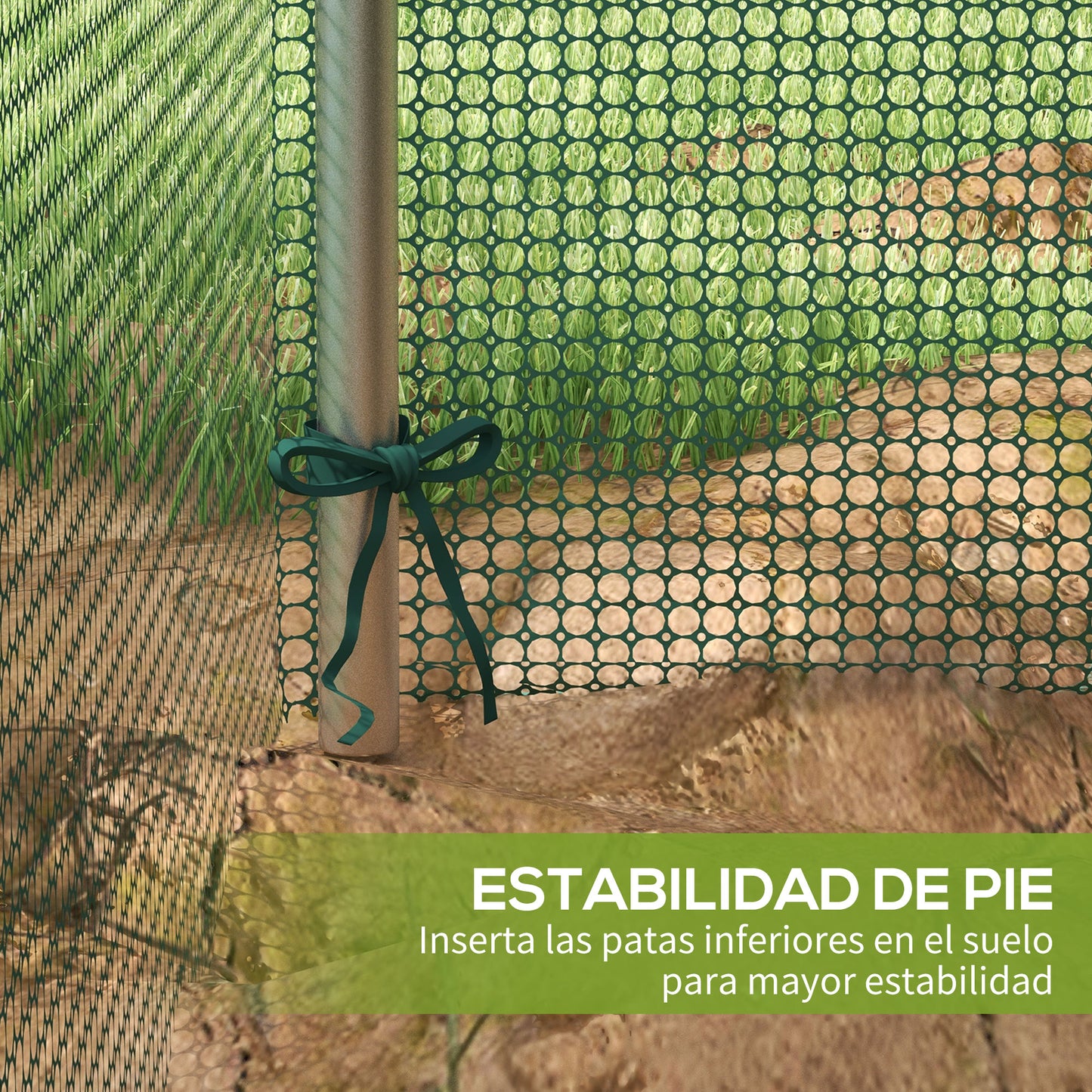 Outsunny Jaula de Cultivo Jaula de Protección con Soportes de Acero Puerta con Cremallera para Proteger las Plantas Flores en Patio Jardín Terraza 125x125x62,5 cm Verde