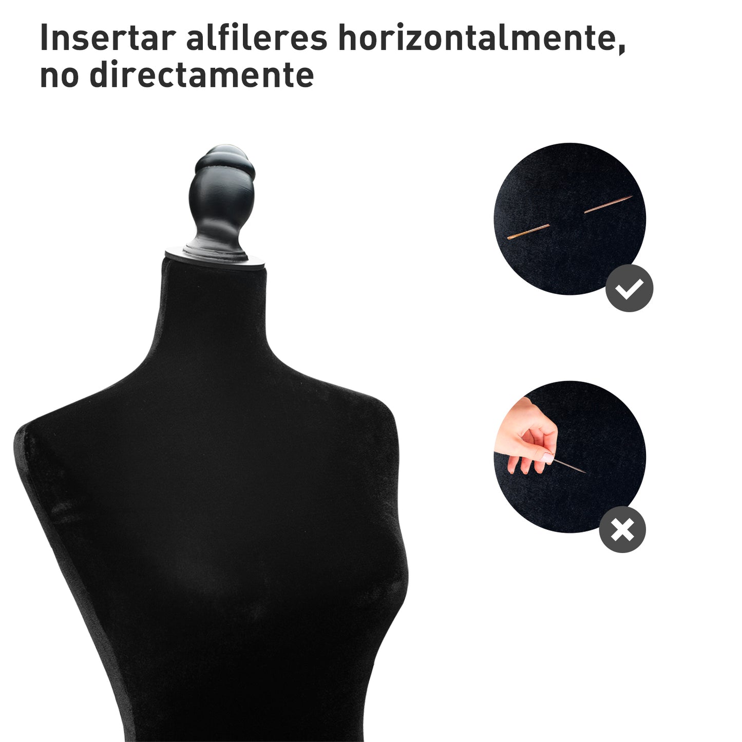 HOMCOM Maniquí de Costura Femenino Maniquí de Costura Ajustable a 130-168 cm con Trípode de Madera para Fotografía de Moda Exposición de Prendas Negro