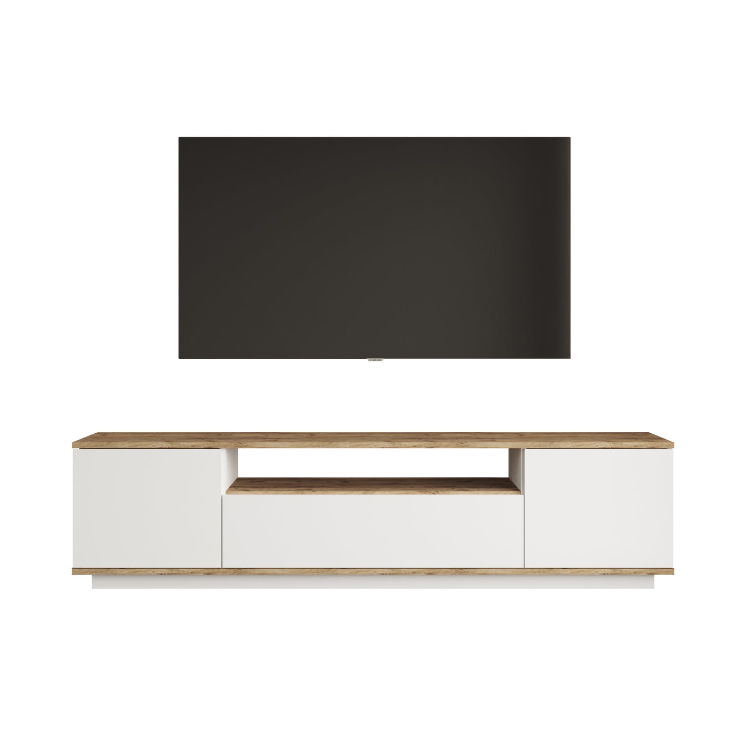 Mueble Elegante Tv Futura - Venprodin -  180 Cm Pino - Blanco