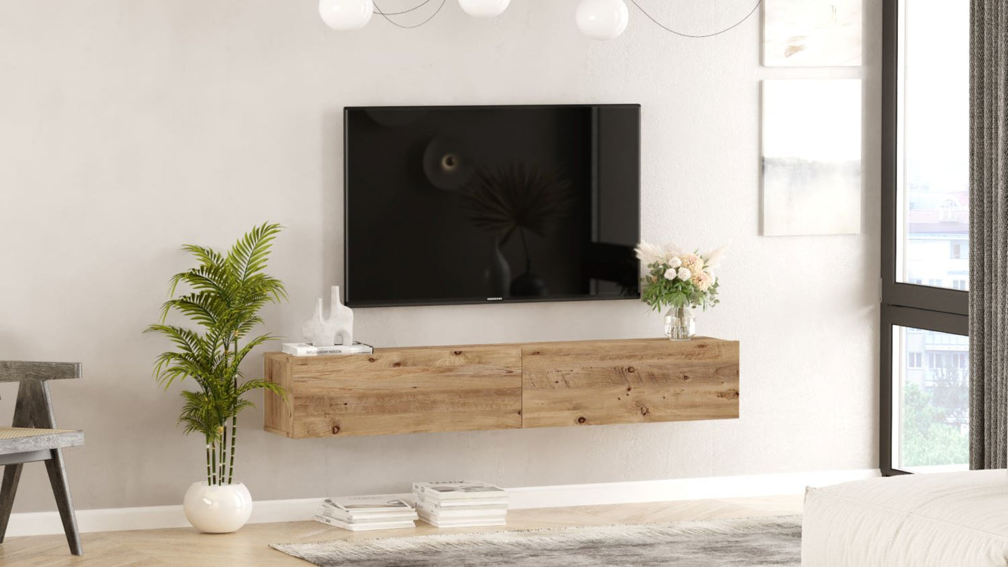 Mueble Elegante Tv Futura - Venprodin -  180 Cm Pino
