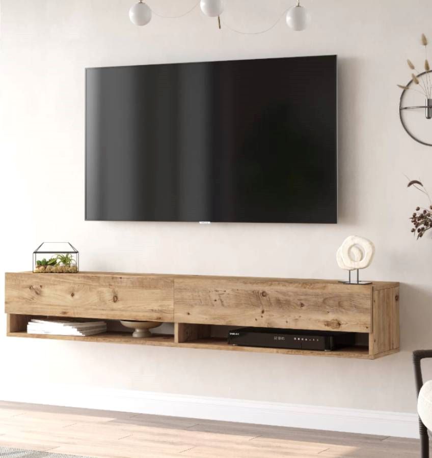 Mueble Elegante Tv Futura  Fr9-a - Venprodin - 180 Cm Pino