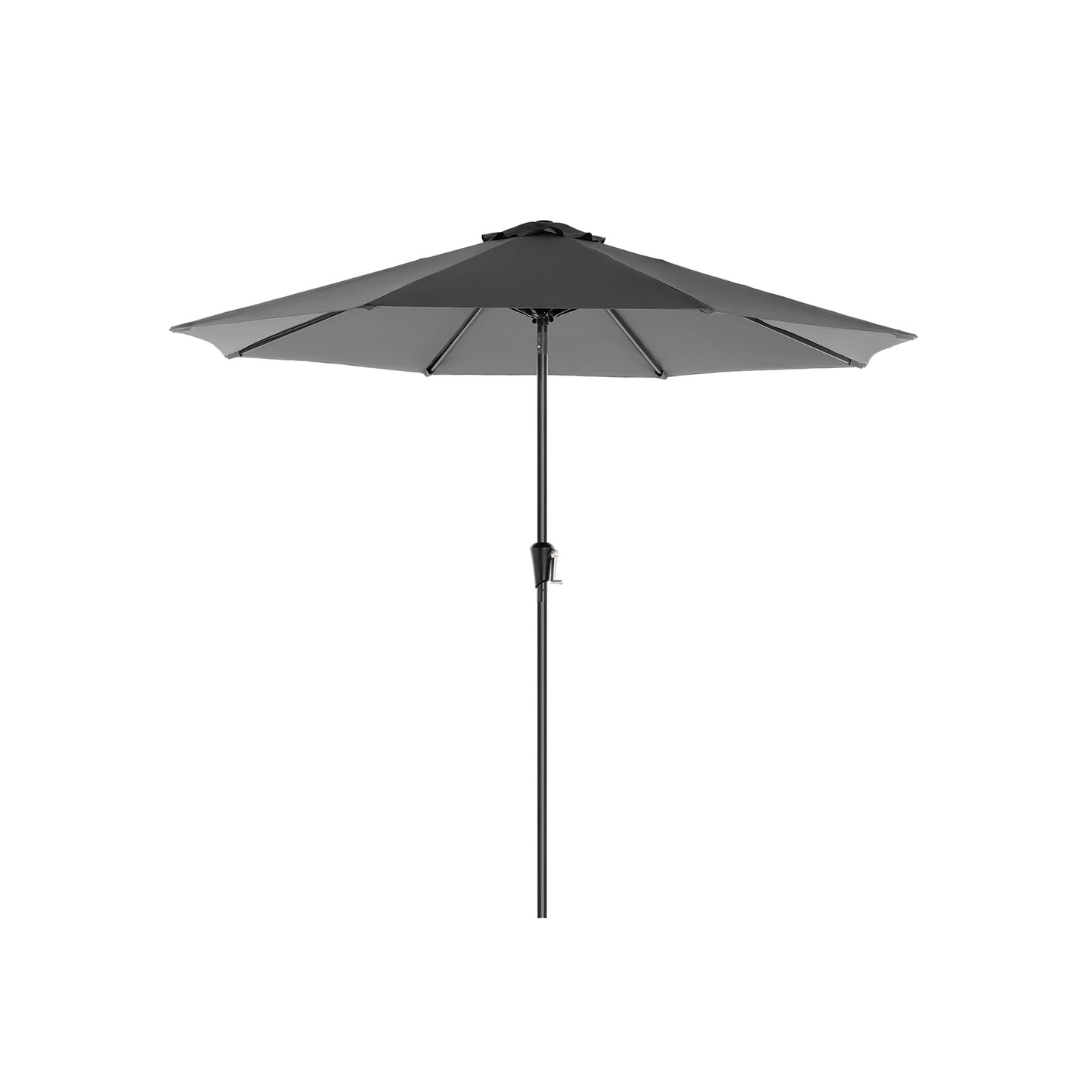 Parasol de jardín Ø 3 m Gris-SONGMICS