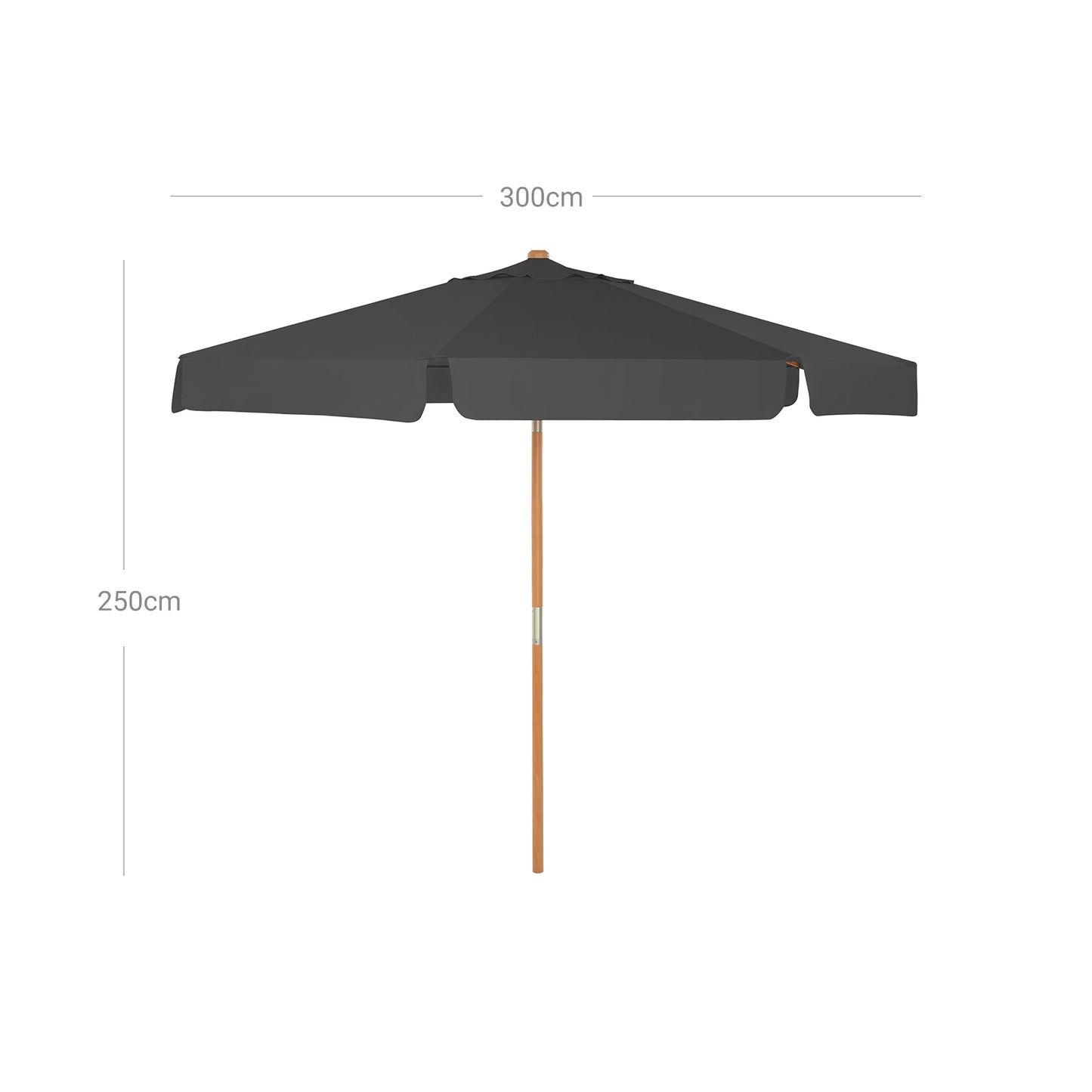 Parasol de jardín de 3 ms-SONGMICS