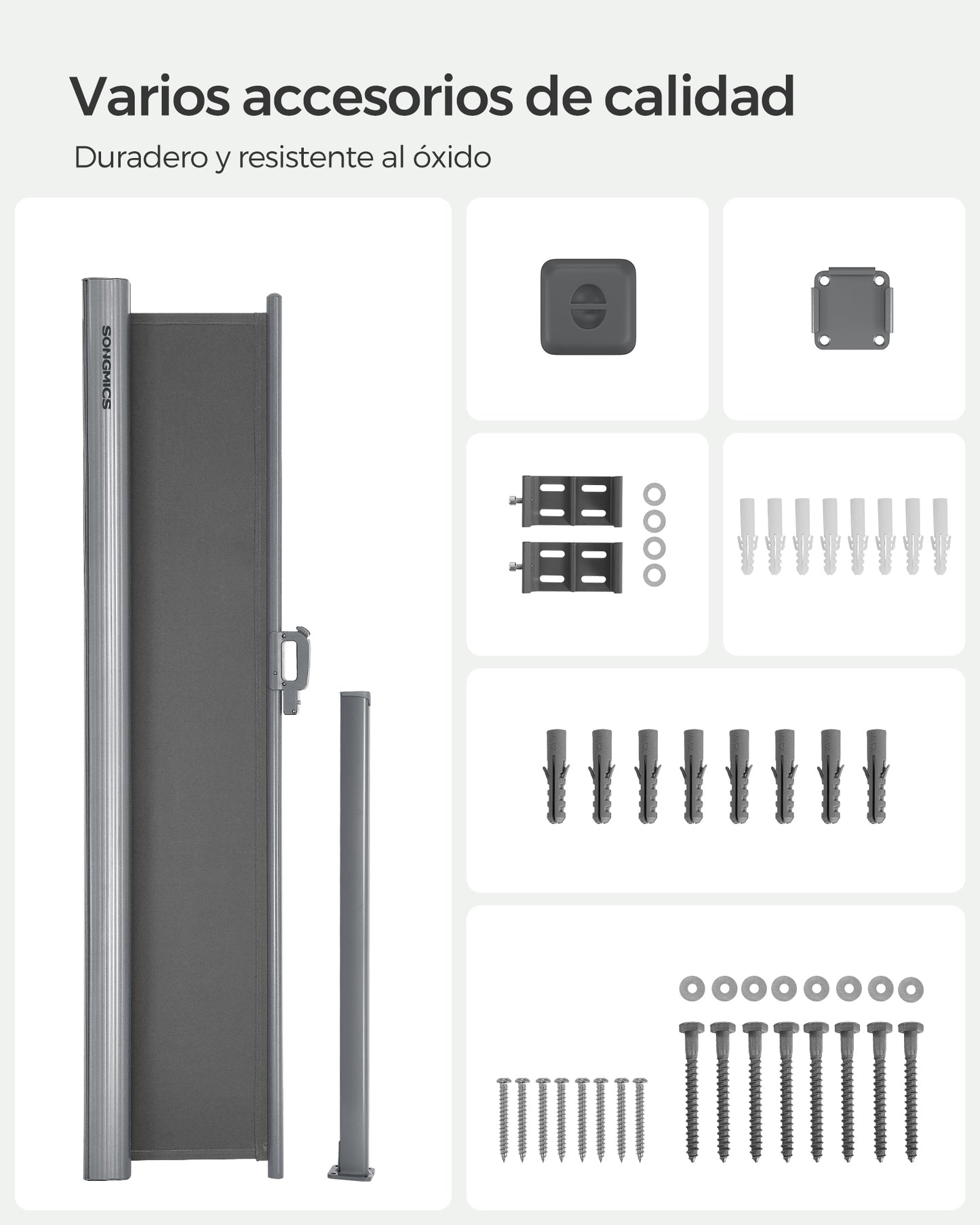 Toldo Lateral para Balcón y Terraza-SONGMICS