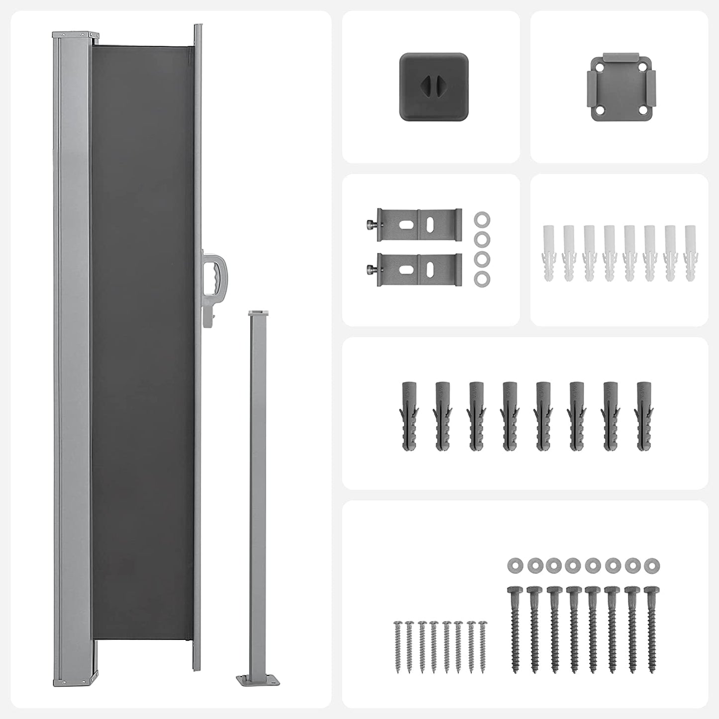 Toldo Lateral de 1,8 m-SONGMICS