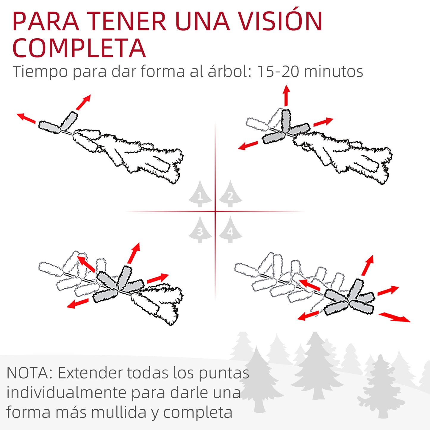 HOMCOM Árbol de Navidad Estrecho 150 cm Árbol de Navidad Artificial con 395 Ramas 30 Piñas y Soporte de Metal Árbol Navideño para Salón Interior Verde