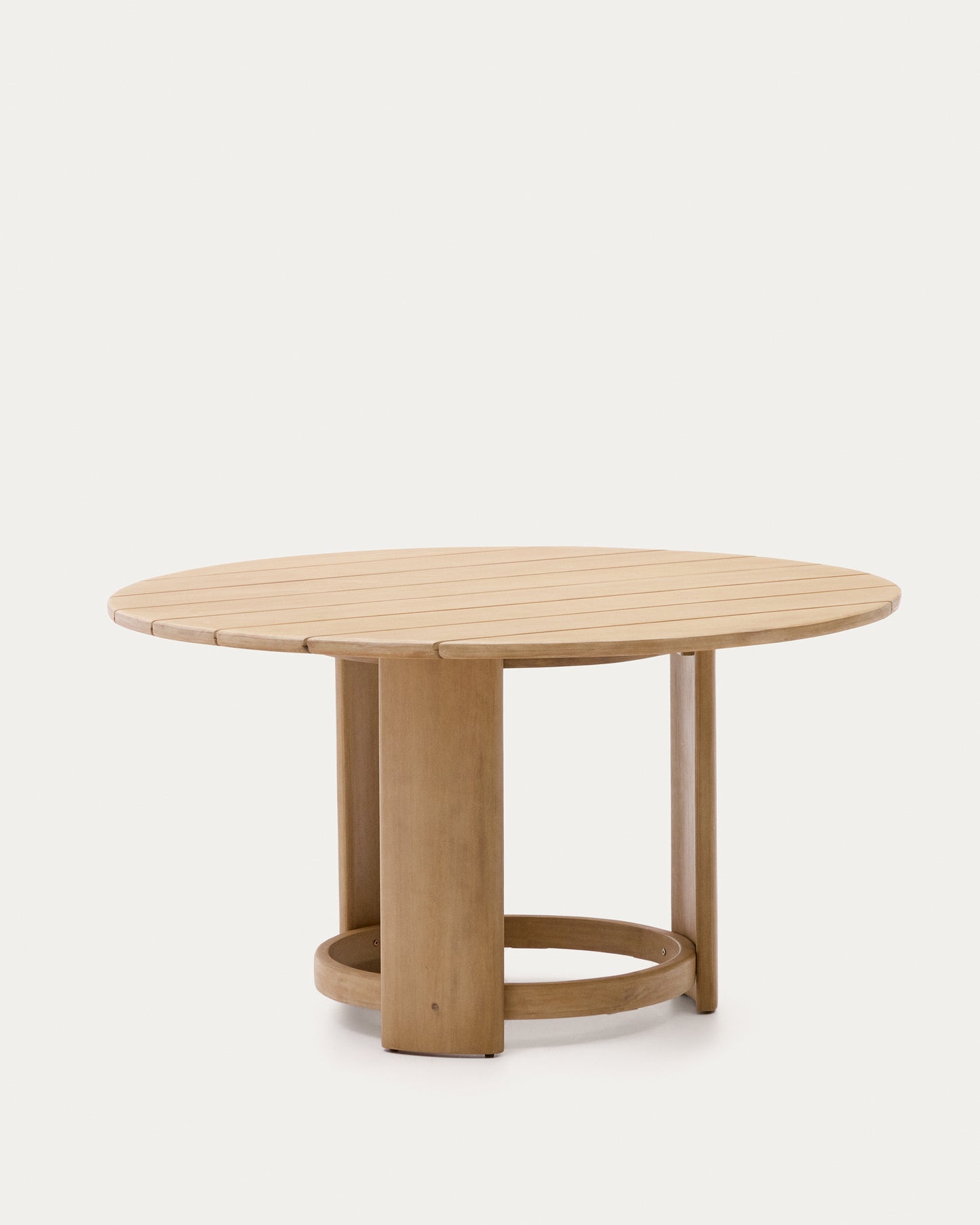 Mesa redonda Xoriguer de  madera maciza de eucalipto Ø140 cm FSC 100%