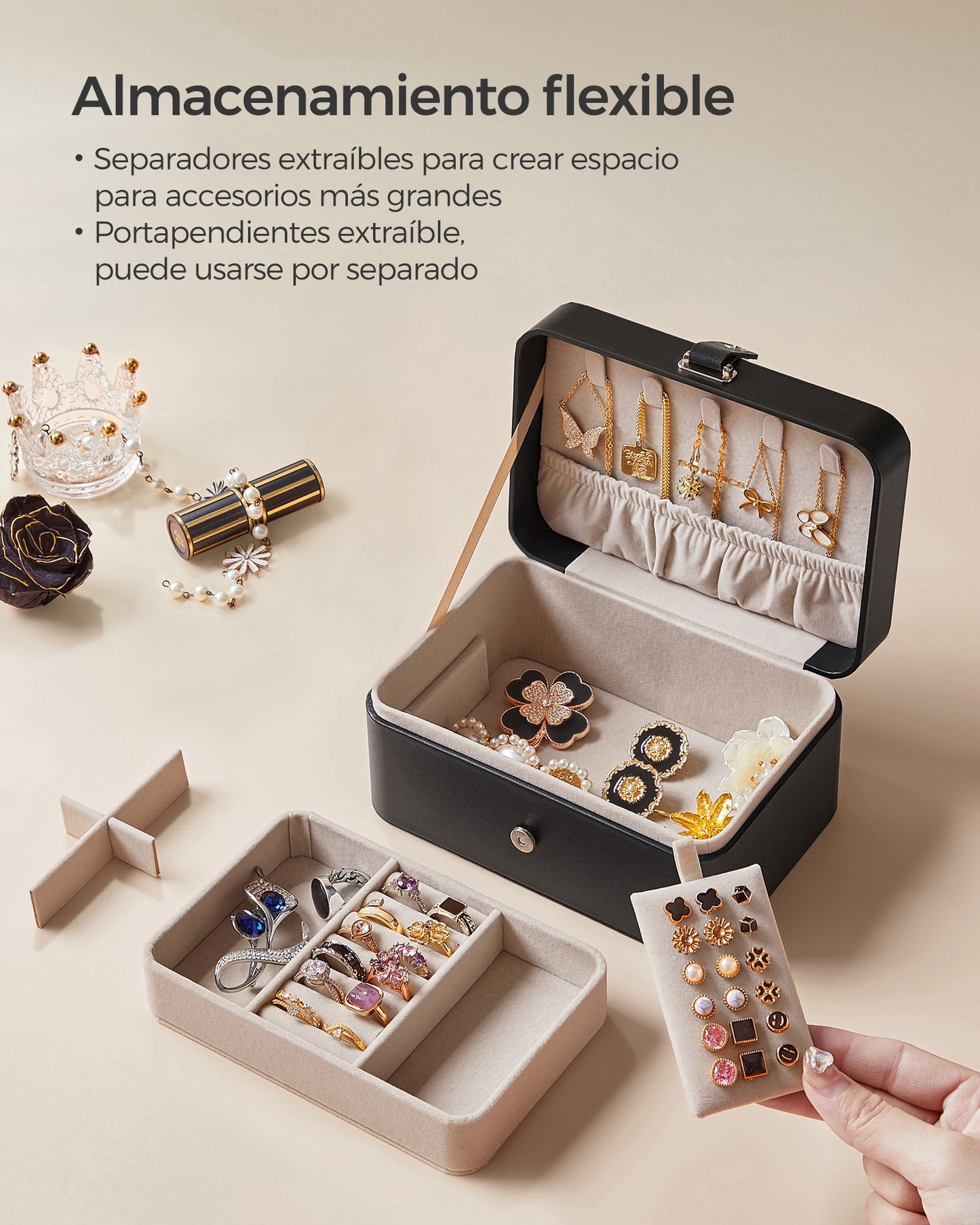 Caja de Joyas Pequeña-SONGMICS