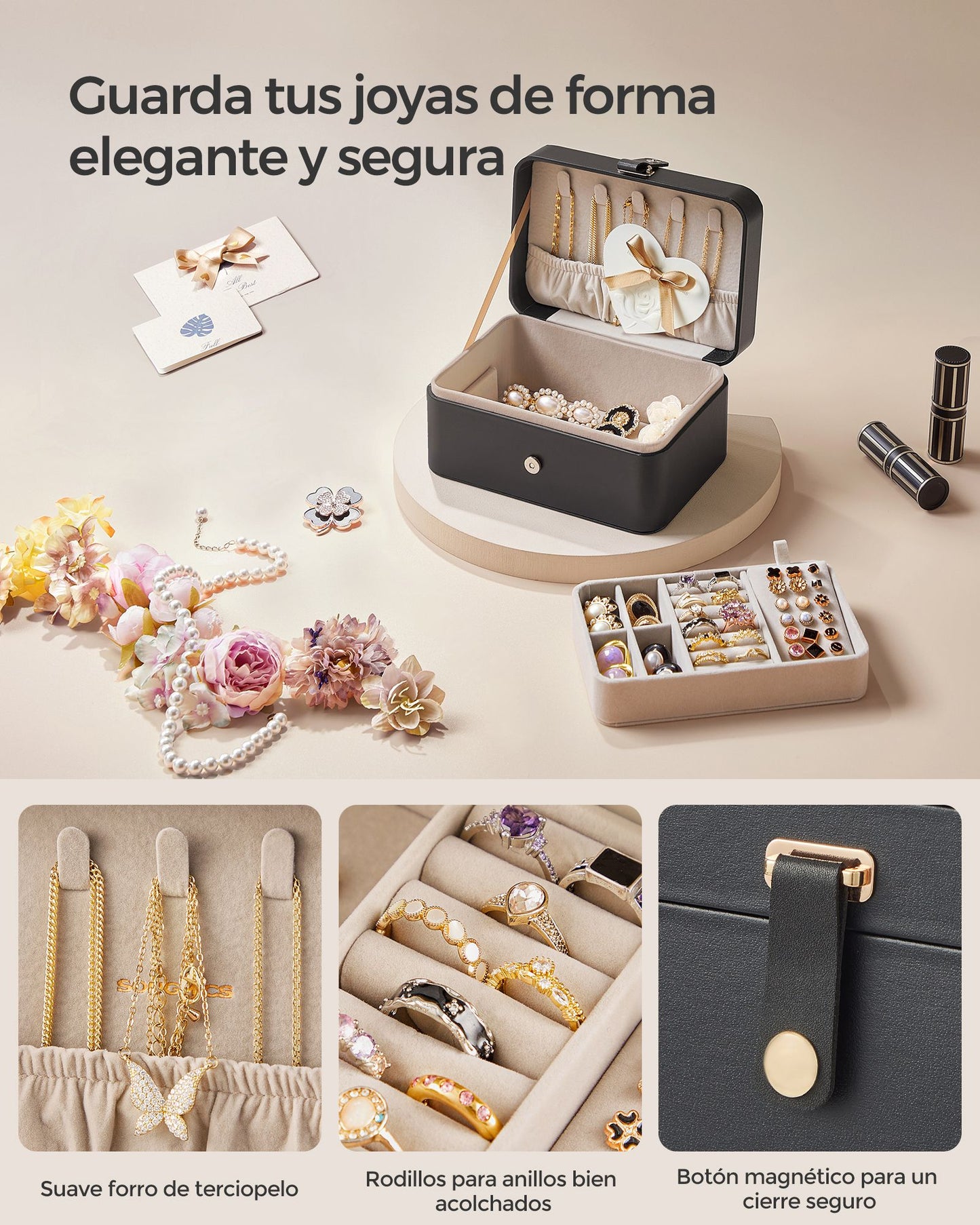 Caja de Joyas Pequeña-SONGMICS