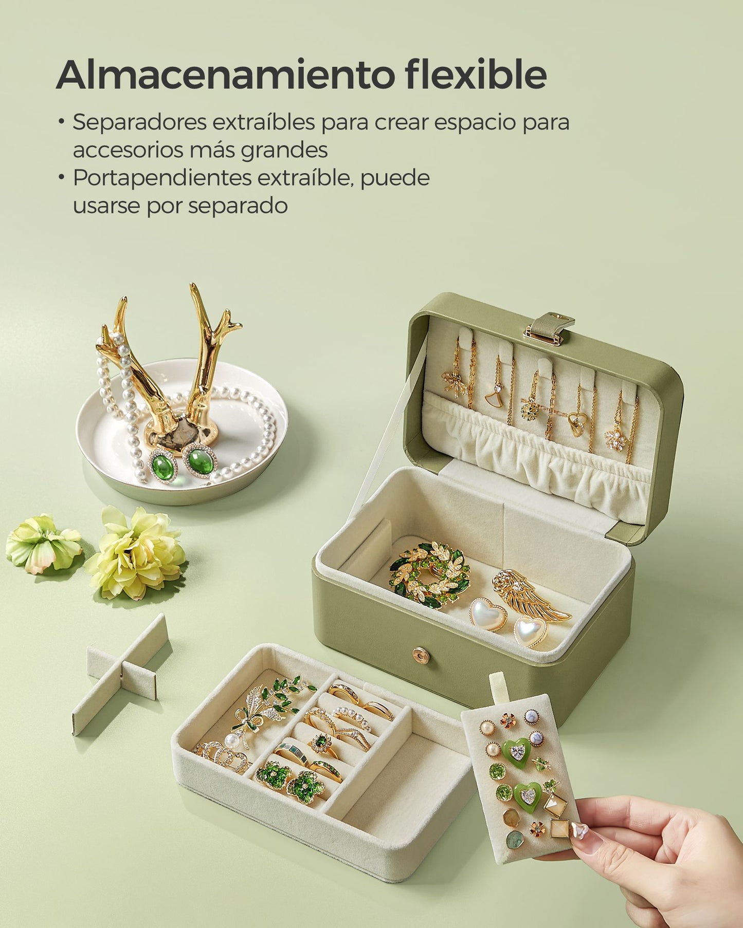 Caja de Joyas Pequeña-SONGMICS