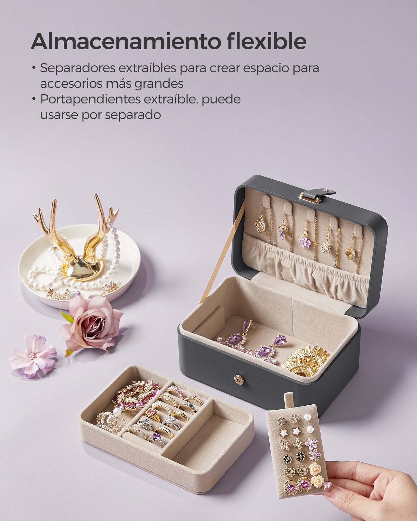 Caja de Joyas Pequeña-SONGMICS