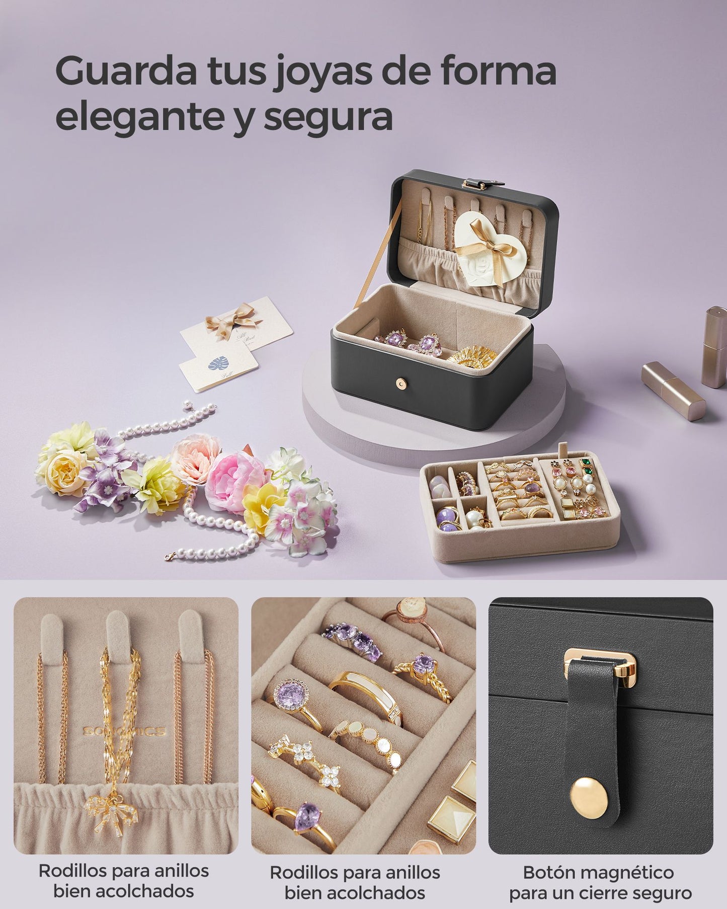 Caja de Joyas Pequeña-SONGMICS