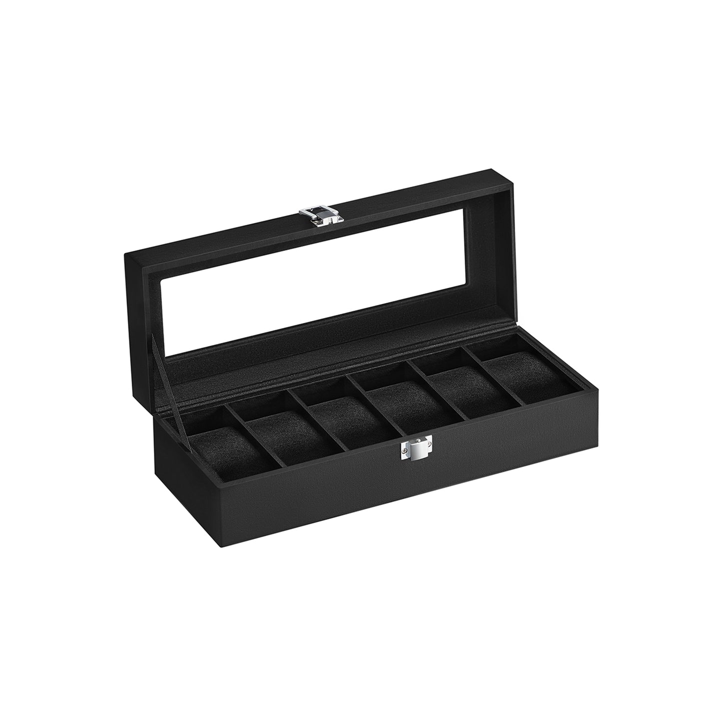 Caja de Relojes para 6 Relojes Negro-SONGMICS