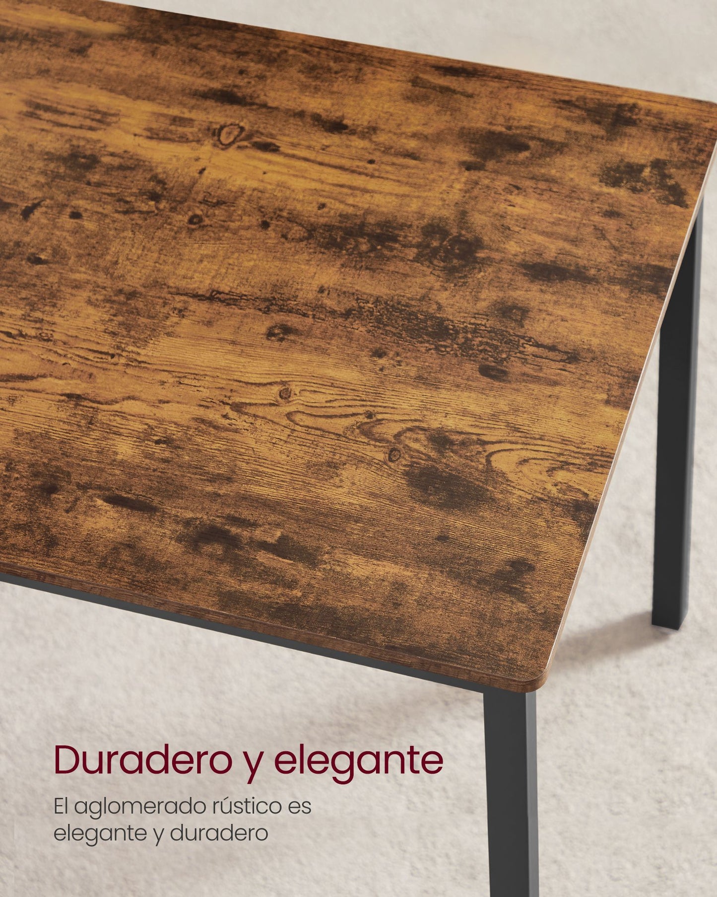 Conjunto de Mesa de Comedor y 2 Sillas Juego de 3 Piezas Mesa y 2 Taburetes-VASAGLE