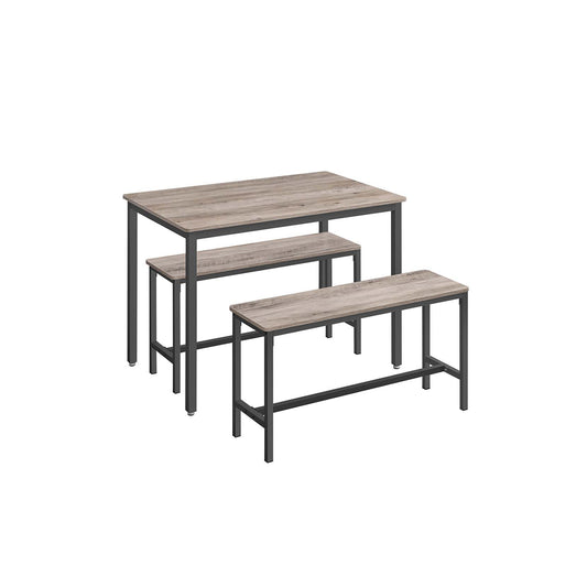 Conjunto de Mesa de Comedor y 2 Sillas-VASAGLE