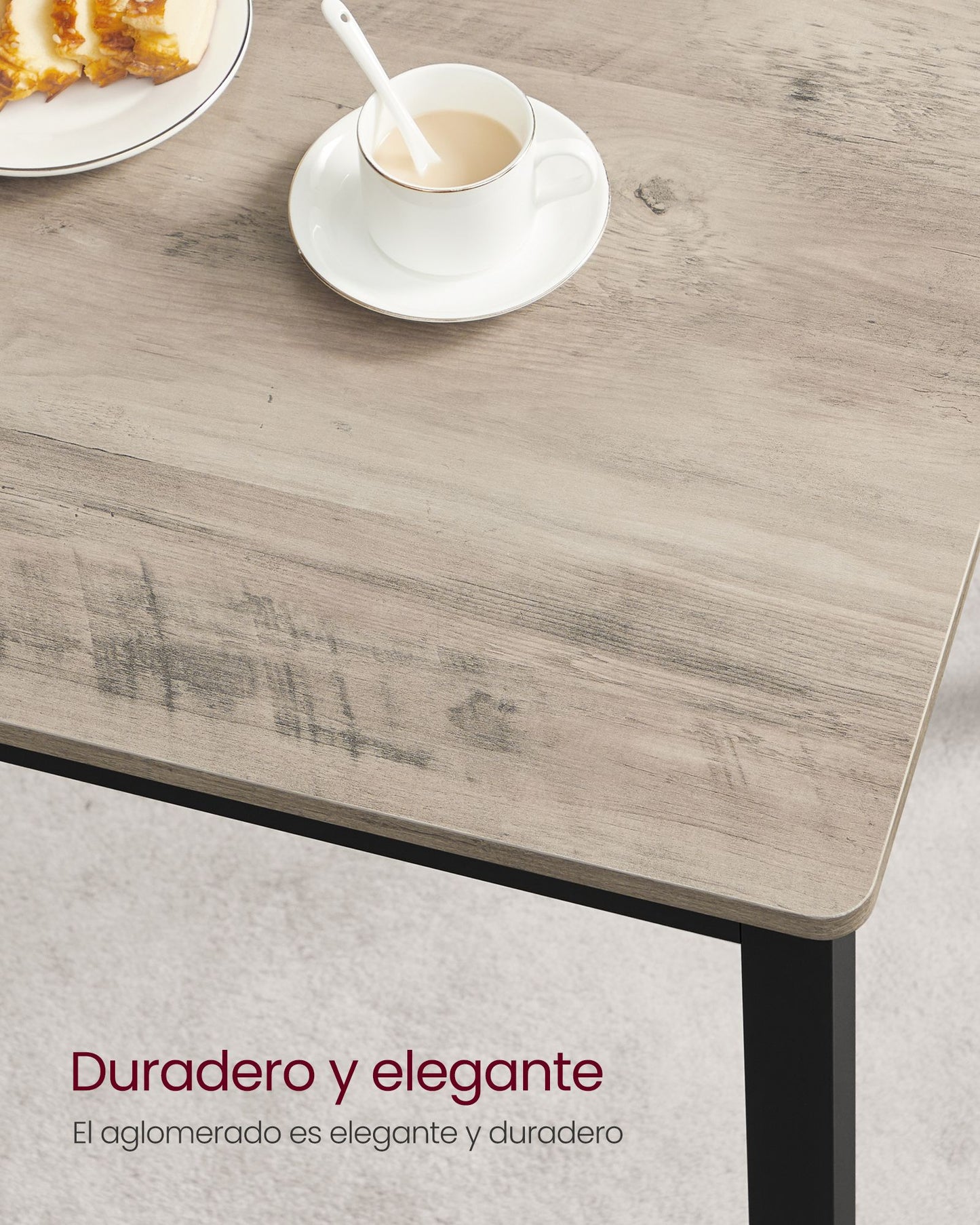 Conjunto de Mesa de Comedor y 2 Sillas-VASAGLE