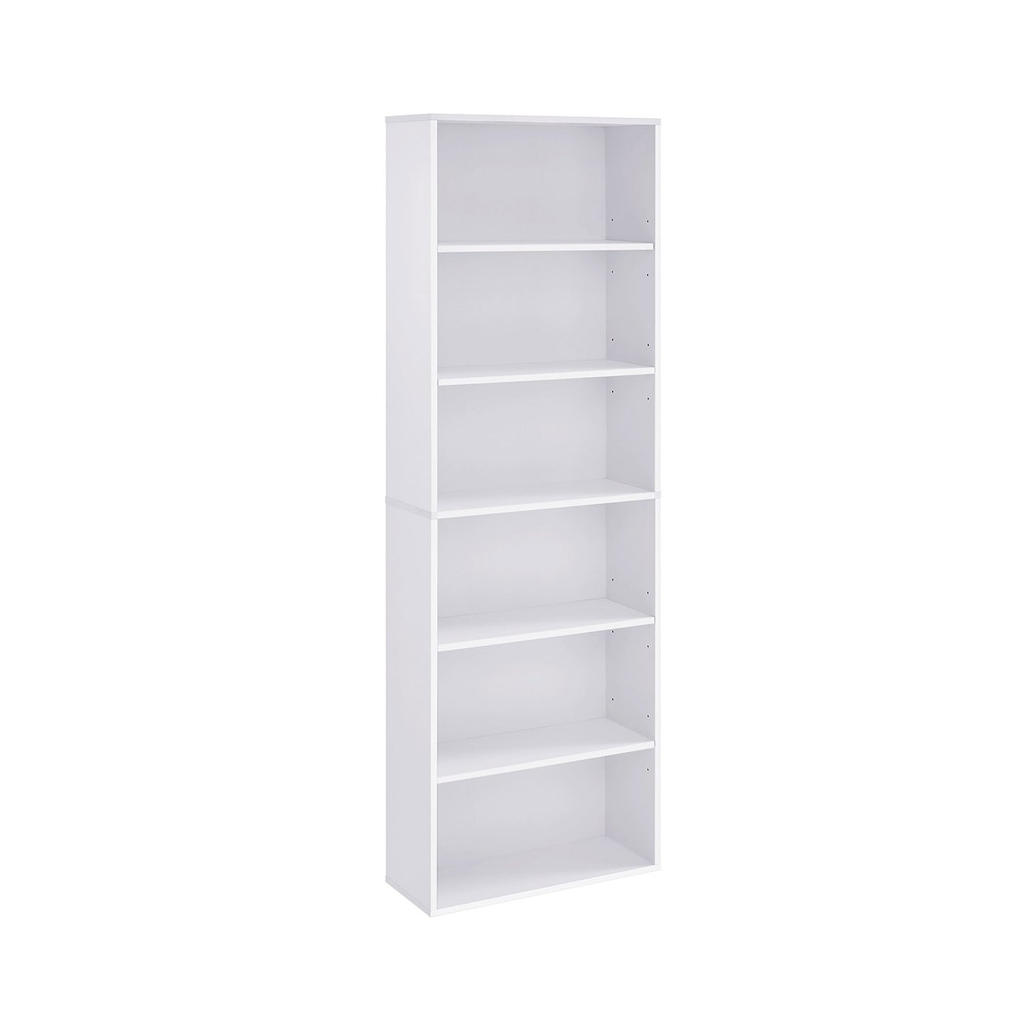 Librería Estantería de 6 Niveles Estilo Escandinavo 40 x 24 x 178,5 cm Blanco-VASAGLE