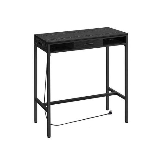 Mesa de Bar 40 x 99,8 x 104,6 cm Negro Ébano-VASAGLE