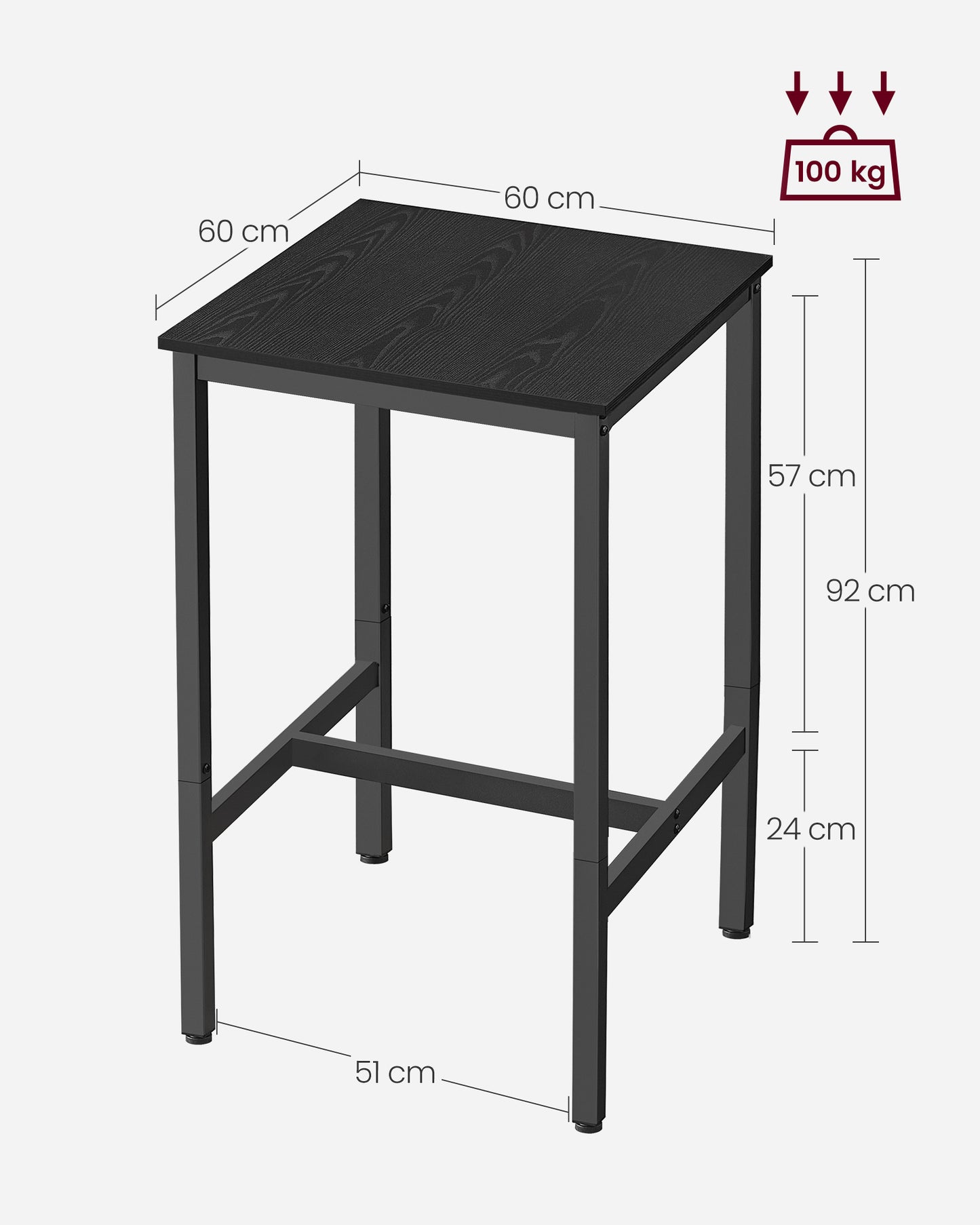 Mesa de Bar Resistente-VASAGLE