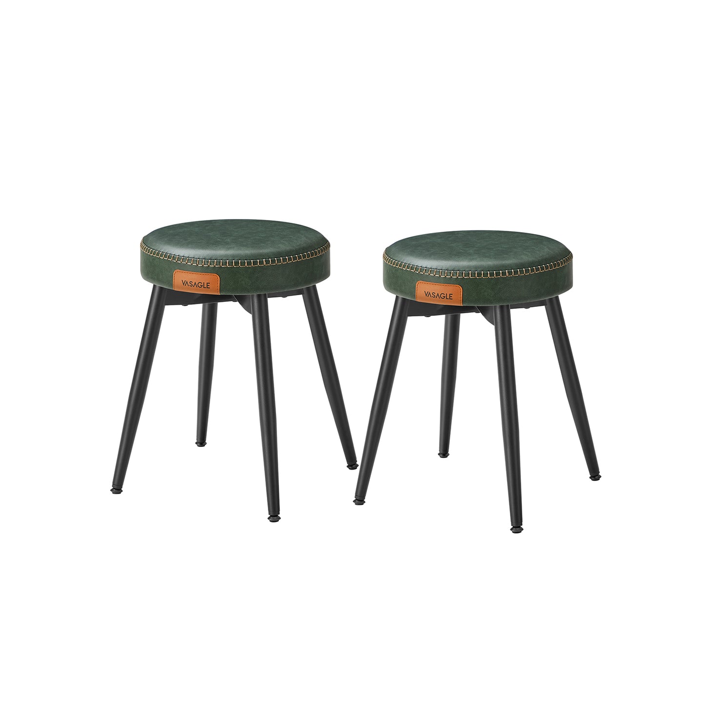 EKHO Colección - Juego de 2 Taburetes de Comedor Taburete de Cocina Verde Bosque-VASAGLE