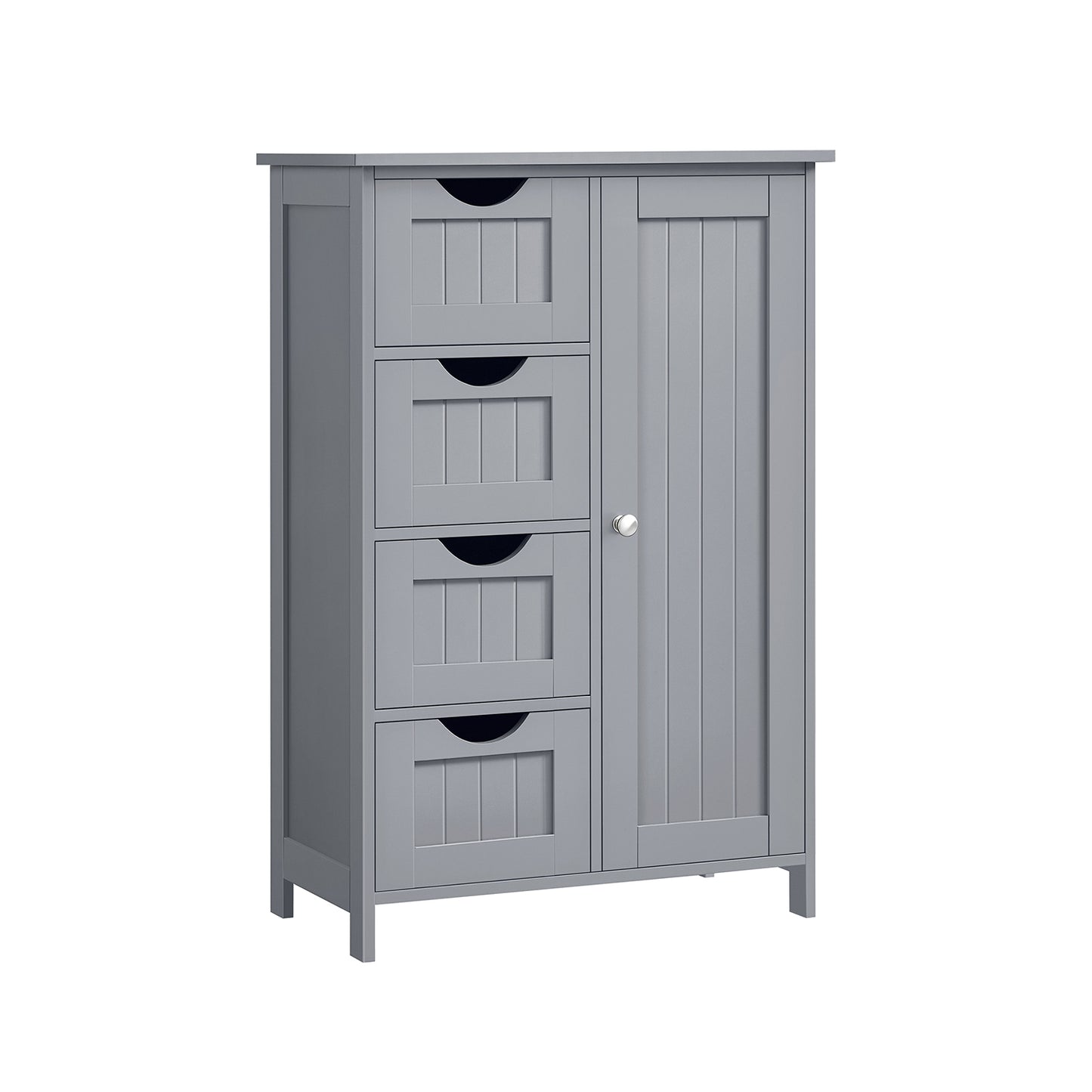 Mueble de Baño Estrecho con 4 Cajones 30 x 55 x 82 cm Gris Paloma-VASAGLE