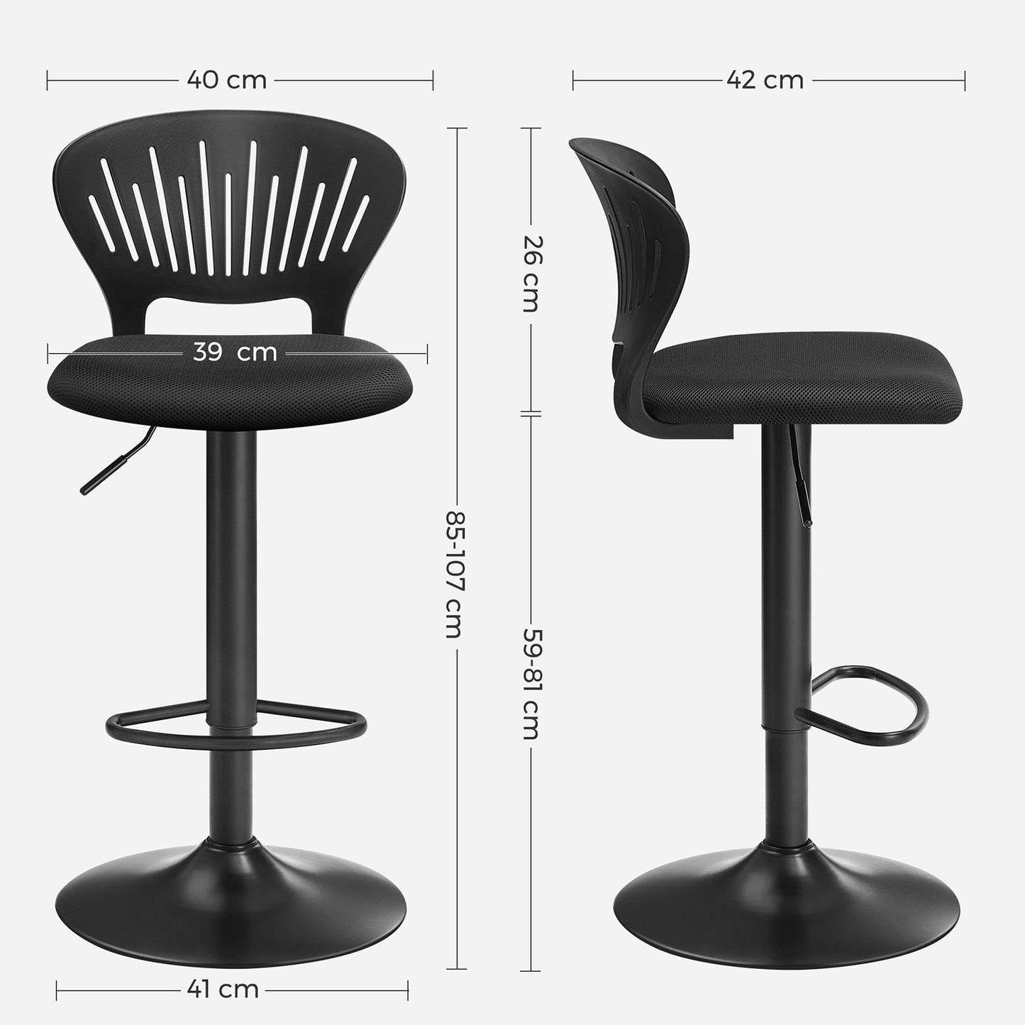 Taburetes de Bar-SONGMICS