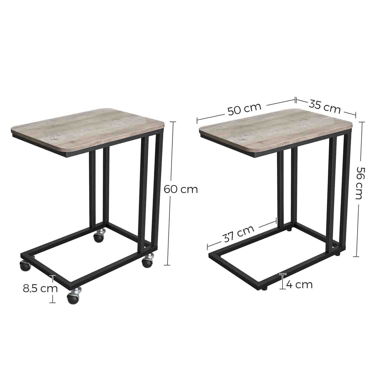 Mesa Auxiliar de Estilo Moderno-VASAGLE