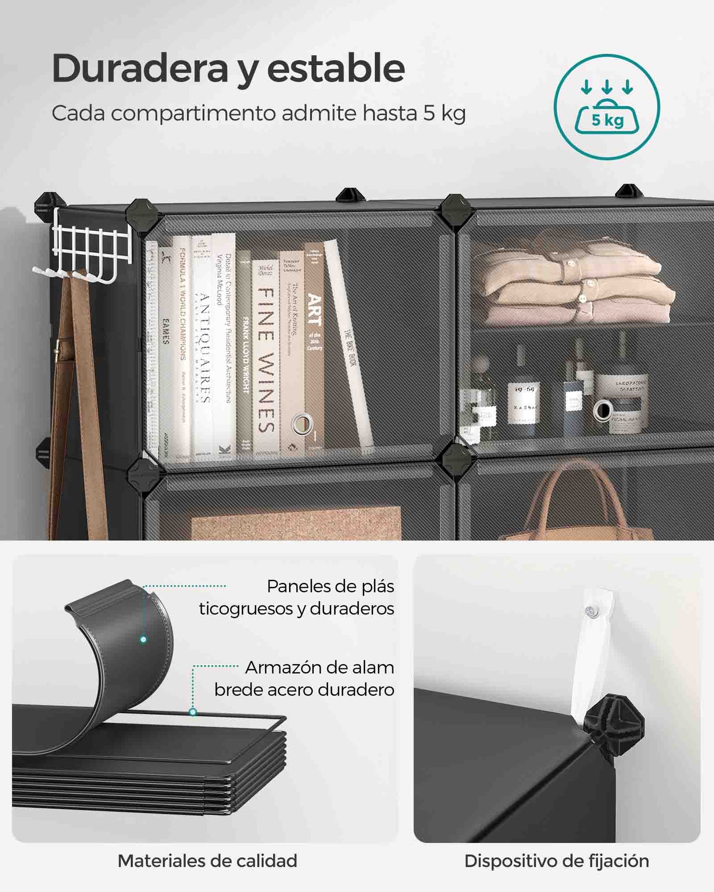 Mueble Zapatero Plástico-SONGMICS