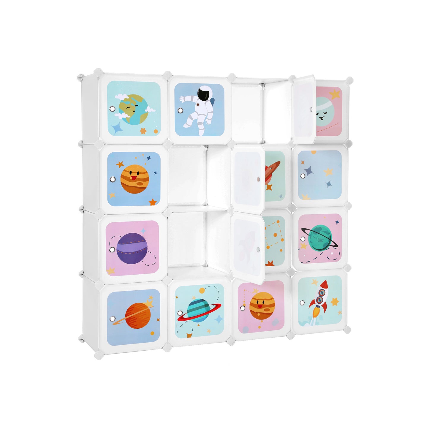 Armario Modular Infantil de 16 Cubos-SONGMICS