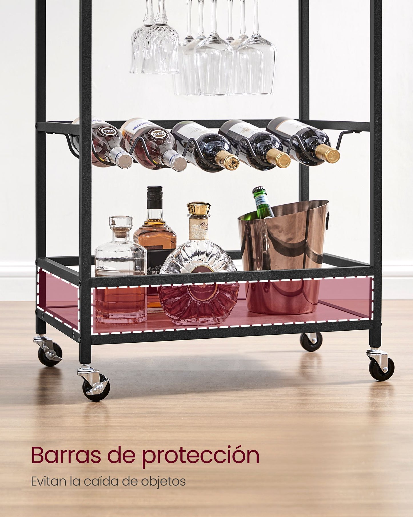 Carrito con Ruedas-VASAGLE