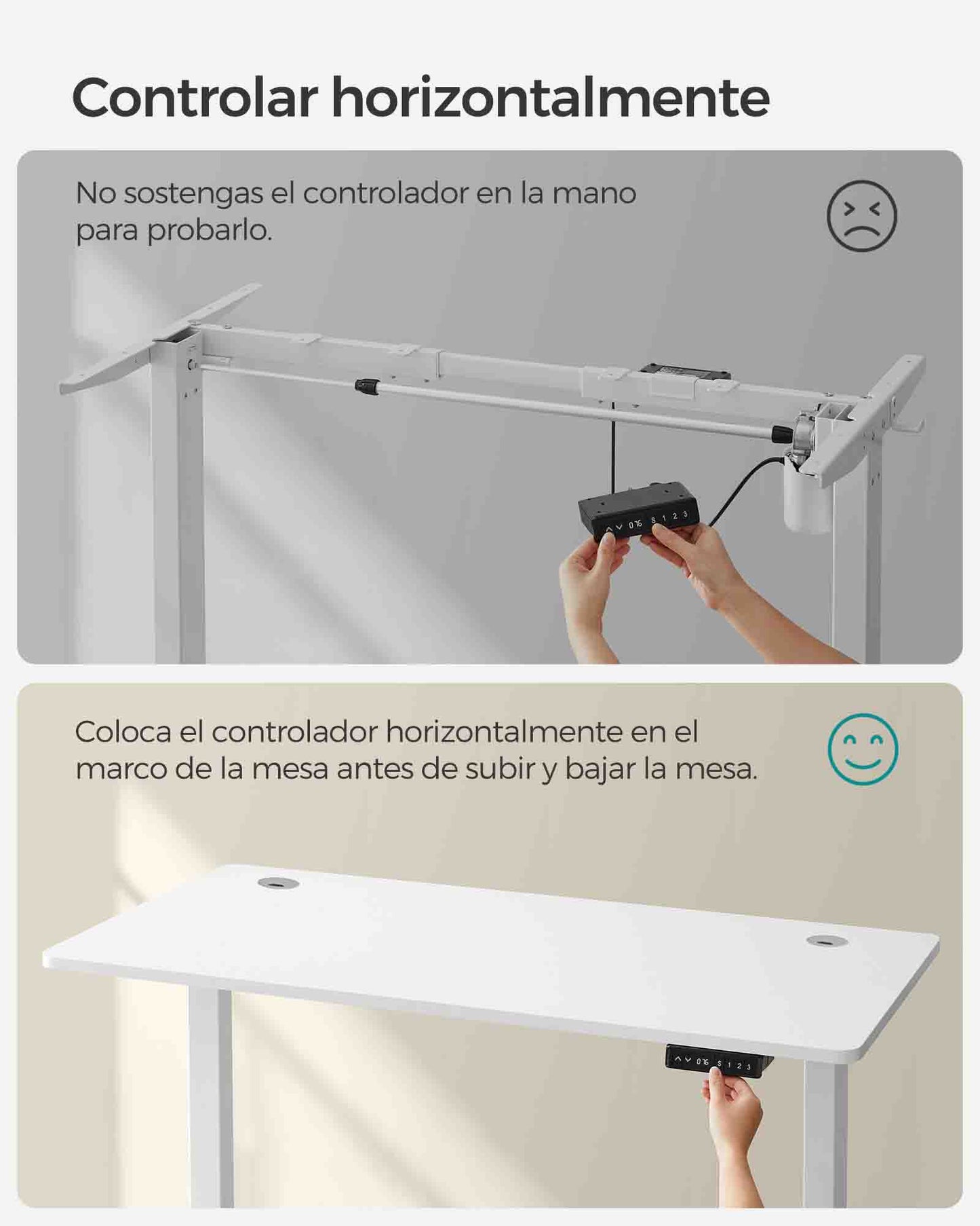 Escritorio Eléctrico de Altura Ajustable-SONGMICS